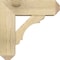 Ekena Millwork Olympic Craftsman Rough Sawn Bracket w/ Offset Brace, Douglas Fir, 6"W x 16"D x 16"H BKT0604X16X16OLY04RDF - alternate 4